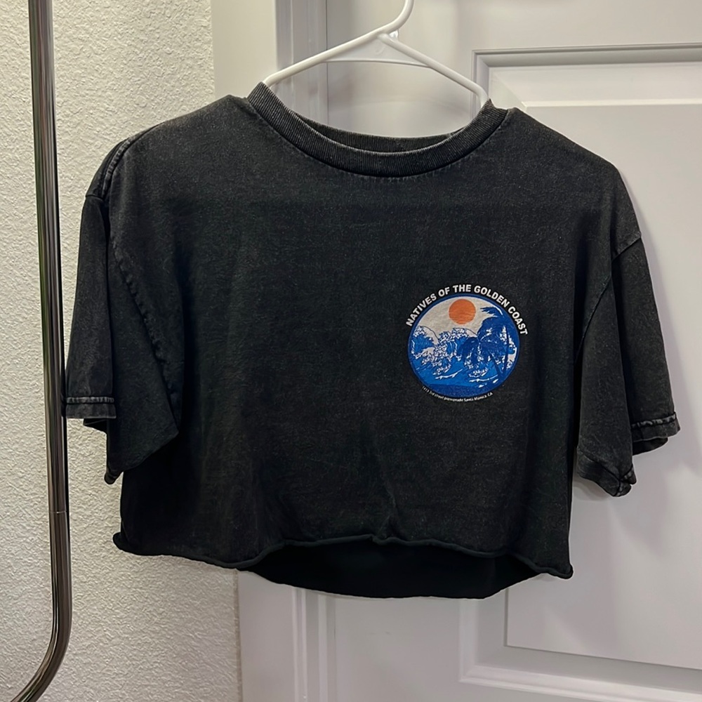 John Galt Natives of the Golden Coast Cropped Tee